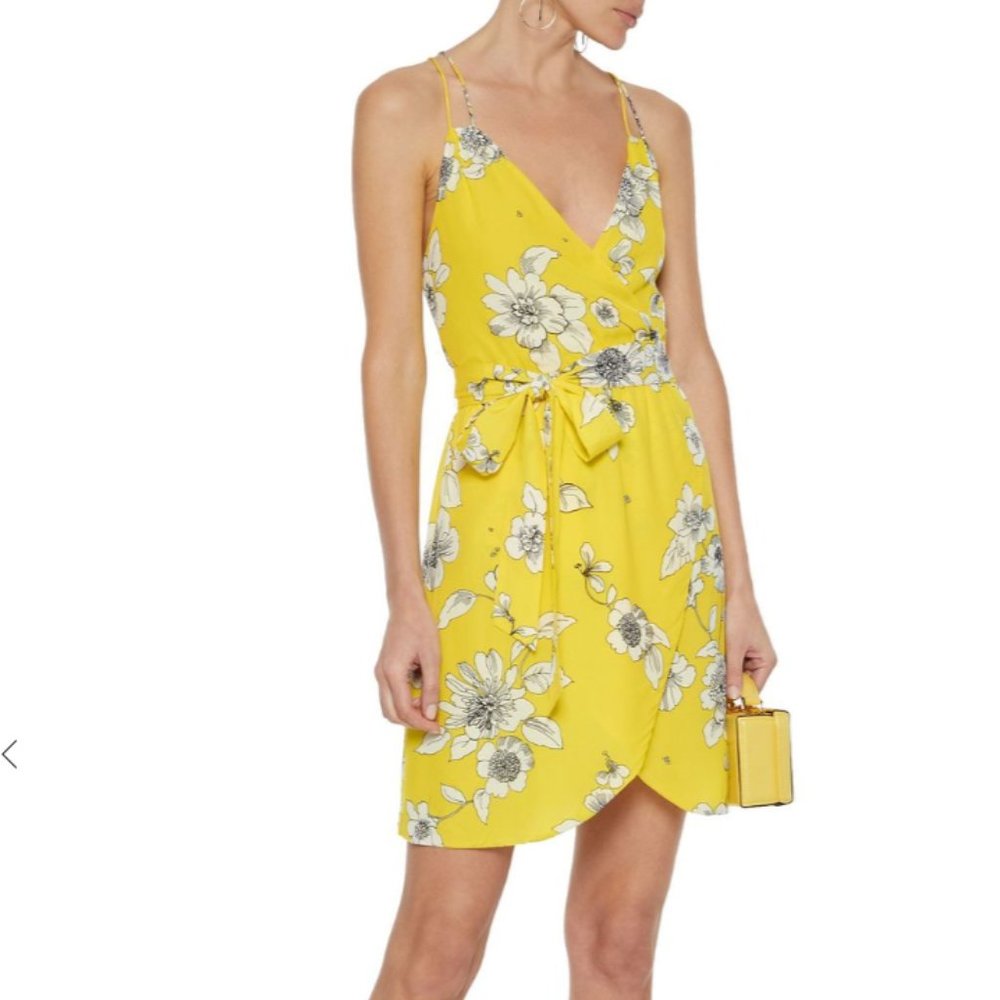 Alice & Olivia yellow flower dress